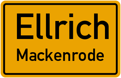 Straßenverzeichnis Ellrich Mackenrode