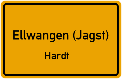 Straßenverzeichnis Ellwangen (Jagst) Hardt