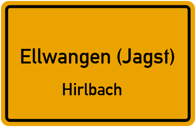 Straßenverzeichnis Ellwangen (Jagst) Hirlbach