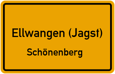 Straßenverzeichnis Ellwangen (Jagst) Schönenberg