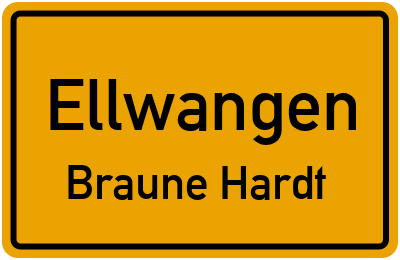 Straßenverzeichnis Ellwangen Braune Hardt