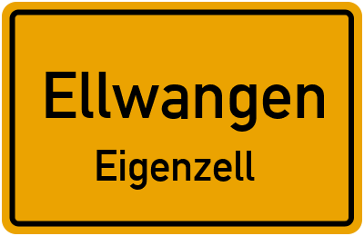 Straßenverzeichnis Ellwangen Eigenzell