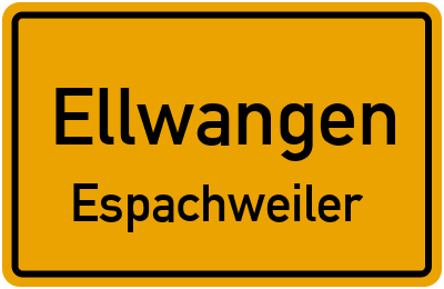 Straßenverzeichnis Ellwangen Espachweiler