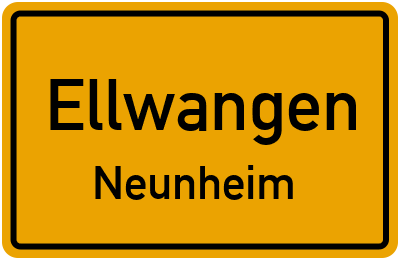 Straßenverzeichnis Ellwangen Neunheim