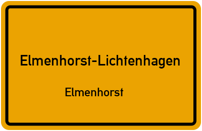 Straßenverzeichnis Elmenhorst-Lichtenhagen Elmenhorst