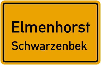 Straßenverzeichnis Elmenhorst Schwarzenbek