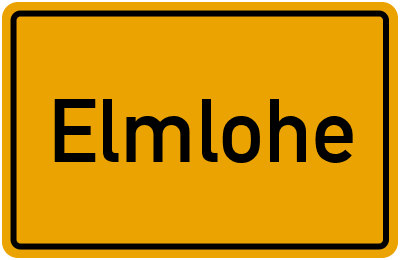 Ortsschild von Elmlohe in Niedersachsen