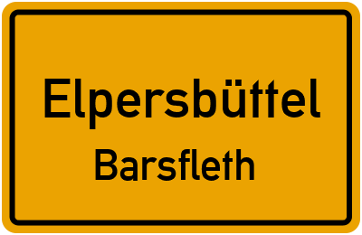 Straßenverzeichnis Elpersbüttel Barsfleth