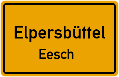 Straßenverzeichnis Elpersbüttel Eesch
