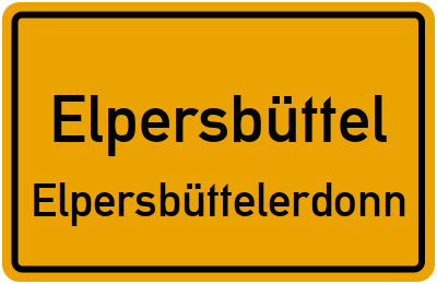 Straßenverzeichnis Elpersbüttel Elpersbüttelerdonn
