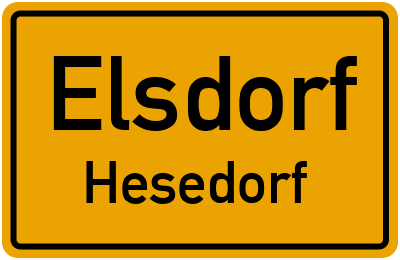 Straßenverzeichnis Elsdorf Hesedorf