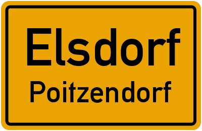 Straßenverzeichnis Elsdorf Poitzendorf