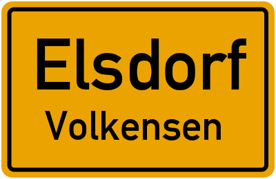 Straßenverzeichnis Elsdorf Volkensen