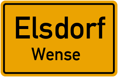 Straßenverzeichnis Elsdorf Wense