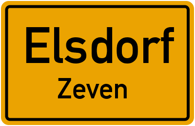 Straßenverzeichnis Elsdorf Zeven