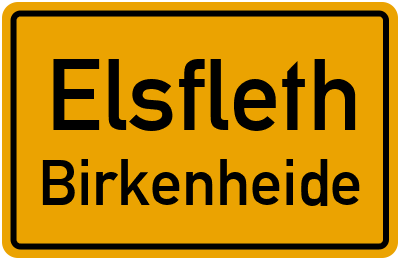 Straßenverzeichnis Elsfleth Birkenheide