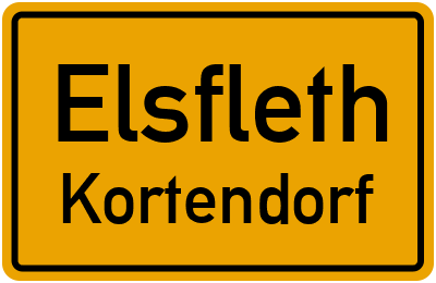 Straßenverzeichnis Elsfleth Kortendorf