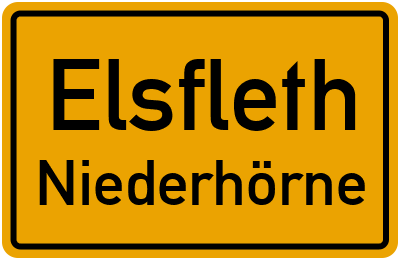 Straßenverzeichnis Elsfleth Niederhörne