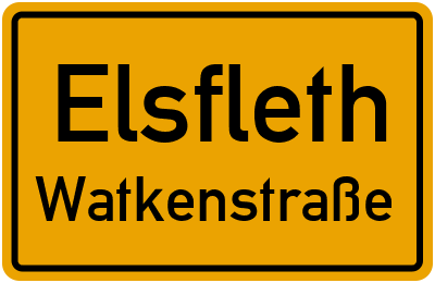 Straßenverzeichnis Elsfleth Watkenstraße
