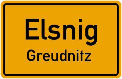 Straßenverzeichnis Elsnig Greudnitz