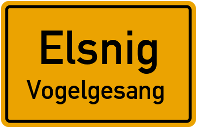 Straßenverzeichnis Elsnig Vogelgesang