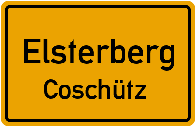 Ortsschild Elsterberg Coschütz