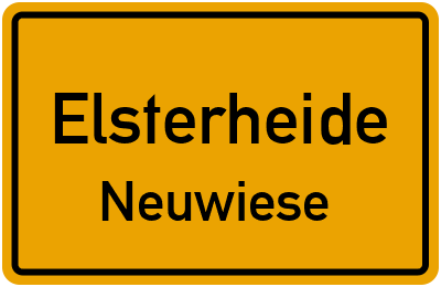Straßenverzeichnis Elsterheide Neuwiese