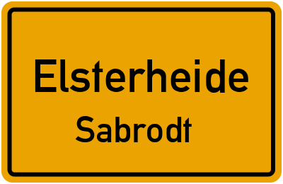Straßenverzeichnis Elsterheide Sabrodt