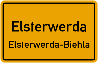 Straßenverzeichnis Elsterwerda Elsterwerda-Biehla