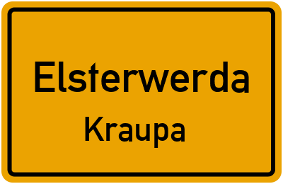 Straßenverzeichnis Elsterwerda Kraupa