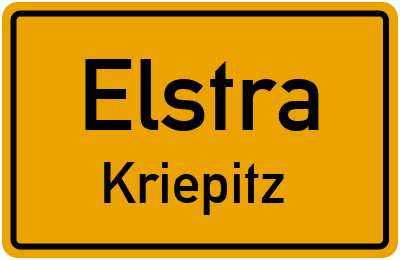 Straßenverzeichnis Elstra Kriepitz