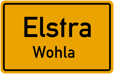 Straßenverzeichnis Elstra Wohla