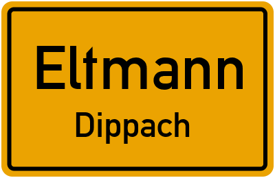 Ortsschild Eltmann Dippach