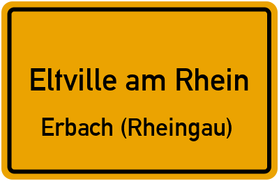 Straßenverzeichnis Eltville am Rhein Erbach (Rheingau)