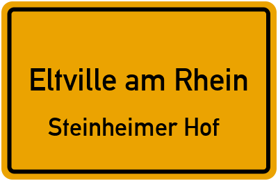 Straßenverzeichnis Eltville am Rhein Steinheimer Hof