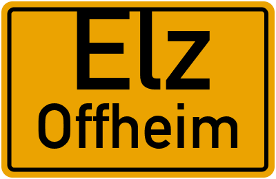 Straßenverzeichnis Elz Offheim