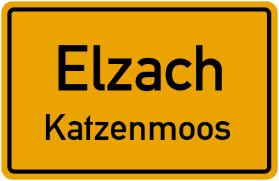 Straßenverzeichnis Elzach Katzenmoos