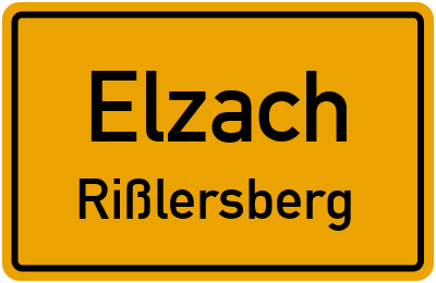 Straßenverzeichnis Elzach Rißlersberg
