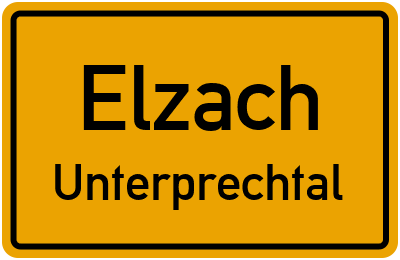 Straßenverzeichnis Elzach Unterprechtal