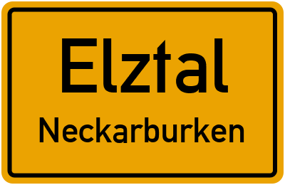 Straßenverzeichnis Elztal Neckarburken