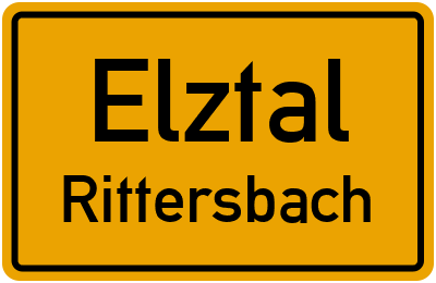 Straßenverzeichnis Elztal Rittersbach