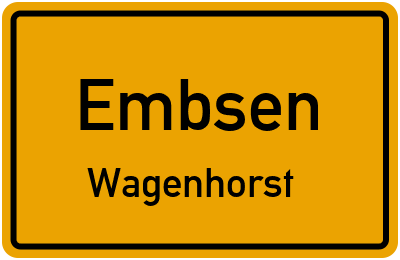 Straßenverzeichnis Embsen Wagenhorst