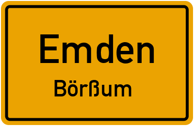 Straßenverzeichnis Emden Börßum