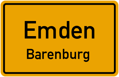 Straßenverzeichnis Emden Barenburg