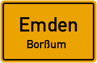 Straßenverzeichnis Emden Borßum