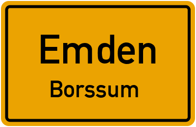 Straßenverzeichnis Emden Borssum