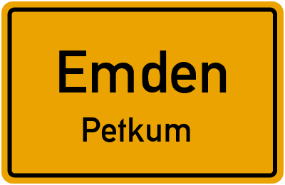 Straßenverzeichnis Emden Petkum
