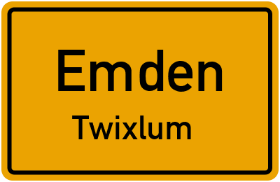 Straßenverzeichnis Emden Twixlum