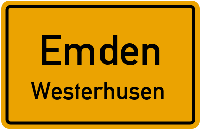 Straßenverzeichnis Emden Westerhusen