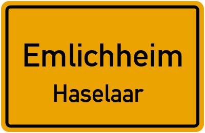 Straßenverzeichnis Emlichheim Haselaar